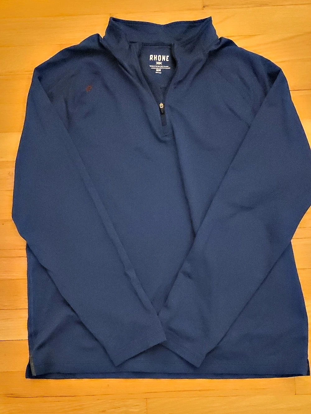 Rhone Men's Medium Navy Blue Retro Session Performance Quarter Zip Pullover